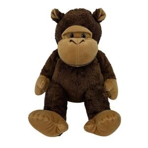 Russ Chuckles Ape Plush Brown 14 Inch Chimp Monkey Stuffed Animal Toy